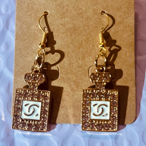 Custom Studded Lux & Designer Earrings- Chanel, Gucci, Louis Vuitton - Picture 5 of 6